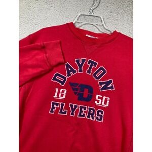 University of Dayton Flyers Sweatshirt Adult Large Red Pullover Sweater Pilling